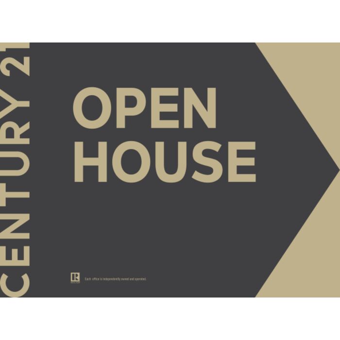 Century 21 Open House Signs - 18"x24" - Grey/Right Thumbnail