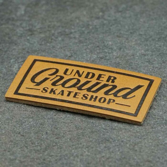 3.5" Custom Leather Patch Thumbnail