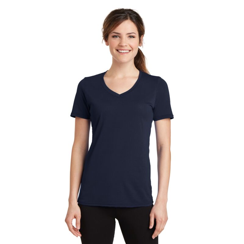 Ladies Performance Blend V-Neck Tee Thumbnail