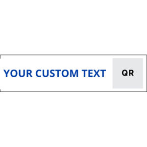 Remax 6"x24" Rider Signs - QR BG: White Text: Blue Thumbnail