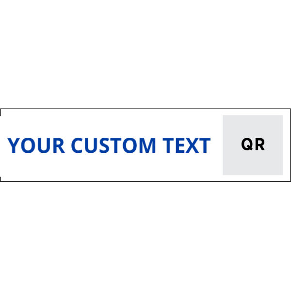 Remax 6"x24" Rider Signs - QR BG: White Text: Blue Thumbnail