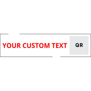 Remax 6"x24" Rider Signs - QRBG: White Text: Red Thumbnail