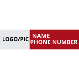 Remax 6"x24" Rider Signs - Logo BG: Red Text: White Thumbnail