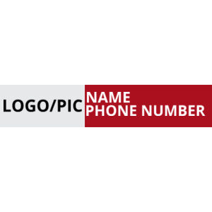 Remax 6"x30" Rider Signs - Logo BG: Red Text: White Thumbnail