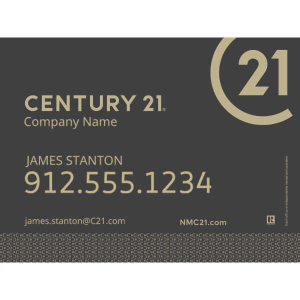 Century 21 18"x24" Standard For Sale Signs - Seal Grey Thumbnail
