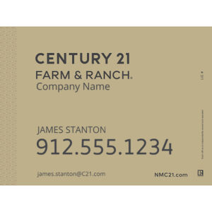 Century 21 18"x24" Standard For Sale Signs - Farm & Ranch Gold Thumbnail