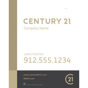 Century 21 24"x30" Standard For Sale Signs - Mosaic White Thumbnail