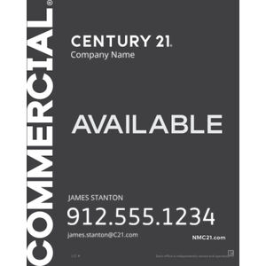 Century 21 24"x30" Standard For Sale Signs - Commercial Grey Thumbnail