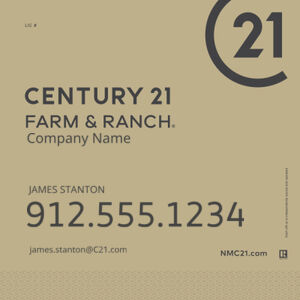 Century 21 24"x24" Standard For Sale Signs - Farm & Ranch Gold Thumbnail