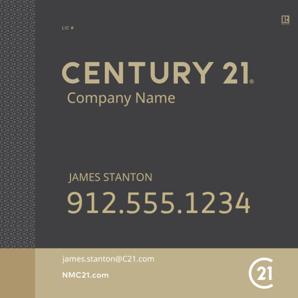 Century 21 24"x24" Standard For Sale Signs - Mosaic Grey Thumbnail