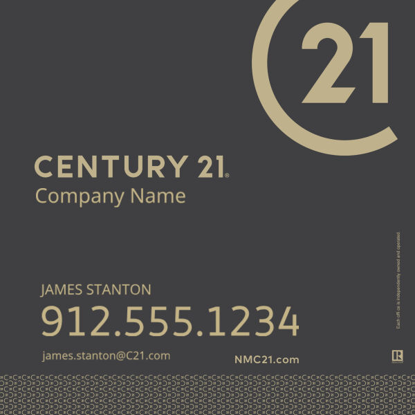 Century 21 24"x24" Standard For Sale Signs - Seal Grey Thumbnail