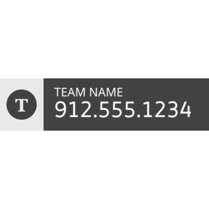 Century 21 6"x24" Rider Signs - Team Name/White Text/White Highlights Thumbnail