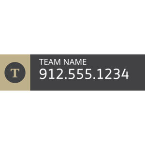 Century 21 6"x24" Rider Signs - Team Name/White Text Thumbnail