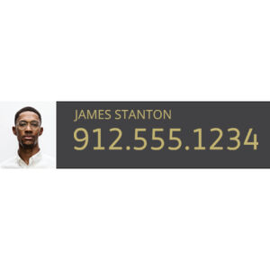 Century 21 6"x24" Rider Signs - Picture/Gold Text Thumbnail