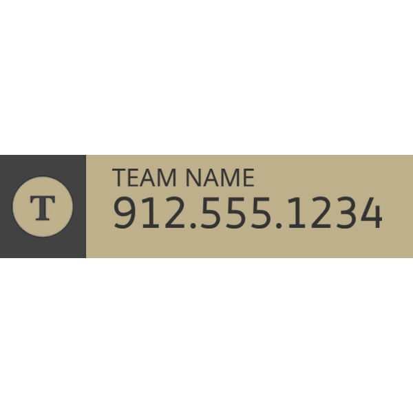 Century 21 6"x24" Rider Signs - Team Name Thumbnail