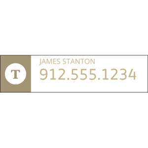 Century 21 6"x24" Rider Signs - Team Name White Thumbnail