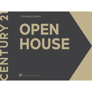 Century 21 Open House Signs 18"x24" Grey/Right Thumbnail