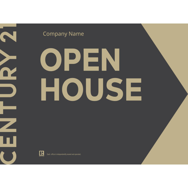Century 21 Open House Signs 18"x24" Grey/Right Thumbnail