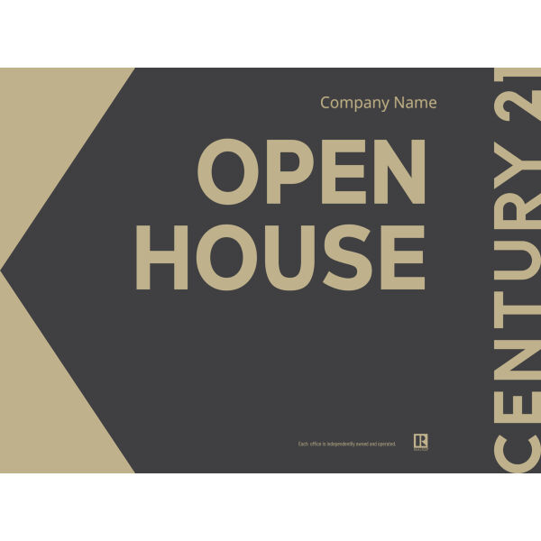 Century 21 Open House Signs 18"x24" Grey/Left Thumbnail