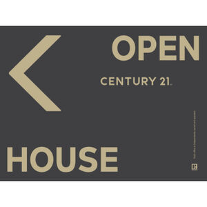 Century 21 Open House Signs 18"x24" Alt. Design Grey/Left Thumbnail