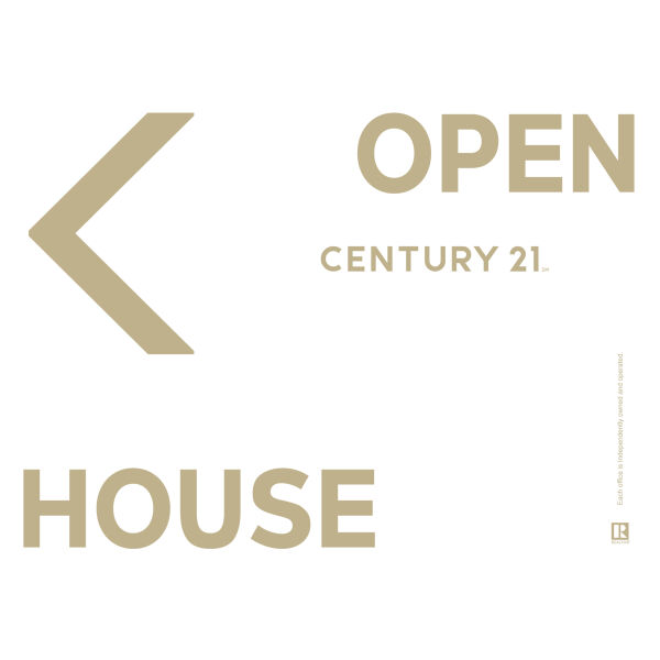 Century 21 Open House Signs 18"x24" Alt. Design White/Left Thumbnail