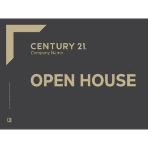 Century 21 Open House Signs 18"x24" Corner Design Grey/Left Thumbnail