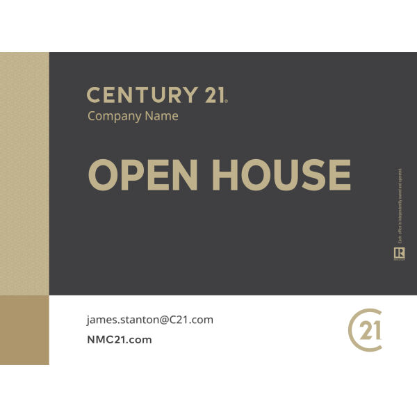 Century 21 Open House Signs 18"x24" Grey/Mosaic Thumbnail
