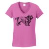 Ladies Heavy Cotton™ 100% Cotton V-Neck T-Shirt Thumbnail