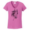 Ladies Heavy Cotton™ 100% Cotton V-Neck T-Shirt Thumbnail