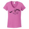 Ladies Heavy Cotton™ 100% Cotton V-Neck T-Shirt Thumbnail