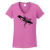 Ladies Heavy Cotton™ 100% Cotton V-Neck T-Shirt Thumbnail
