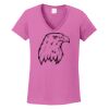 Ladies Heavy Cotton™ 100% Cotton V-Neck T-Shirt Thumbnail