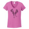 Ladies Heavy Cotton™ 100% Cotton V-Neck T-Shirt Thumbnail