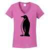 Ladies Heavy Cotton™ 100% Cotton V-Neck T-Shirt Thumbnail