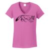 Ladies Heavy Cotton™ 100% Cotton V-Neck T-Shirt Thumbnail