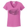 Ladies Heavy Cotton™ 100% Cotton V-Neck T-Shirt Thumbnail