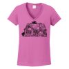 Ladies Heavy Cotton™ 100% Cotton V-Neck T-Shirt Thumbnail