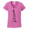 Ladies Heavy Cotton™ 100% Cotton V-Neck T-Shirt Thumbnail