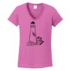 Ladies Heavy Cotton™ 100% Cotton V-Neck T-Shirt Thumbnail