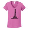 Ladies Heavy Cotton™ 100% Cotton V-Neck T-Shirt Thumbnail