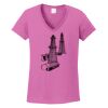 Ladies Heavy Cotton™ 100% Cotton V-Neck T-Shirt Thumbnail