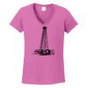 Ladies Heavy Cotton™ 100% Cotton V-Neck T-Shirt Thumbnail