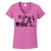 Ladies Heavy Cotton™ 100% Cotton V-Neck T-Shirt Thumbnail