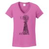 Ladies Heavy Cotton™ 100% Cotton V-Neck T-Shirt Thumbnail