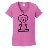 Ladies Heavy Cotton™ 100% Cotton V-Neck T-Shirt Thumbnail