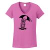Ladies Heavy Cotton™ 100% Cotton V-Neck T-Shirt Thumbnail