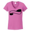 Ladies Heavy Cotton™ 100% Cotton V-Neck T-Shirt Thumbnail