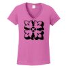 Ladies Heavy Cotton™ 100% Cotton V-Neck T-Shirt Thumbnail