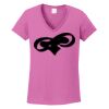 Ladies Heavy Cotton™ 100% Cotton V-Neck T-Shirt Thumbnail