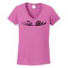 Ladies Heavy Cotton™ 100% Cotton V-Neck T-Shirt Thumbnail